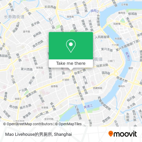 Mao Livehouse的男厕所 map
