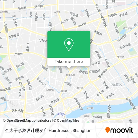 金太子形象设计理发店 Hairdresser map