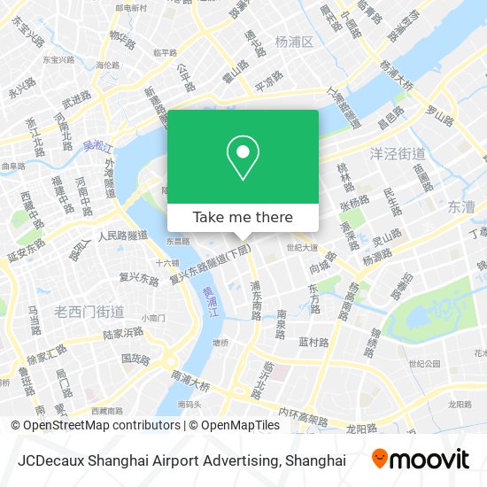 JCDecaux Shanghai Airport Advertising map
