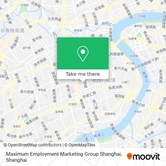 Maximum Employment Marketing Group Shanghai map