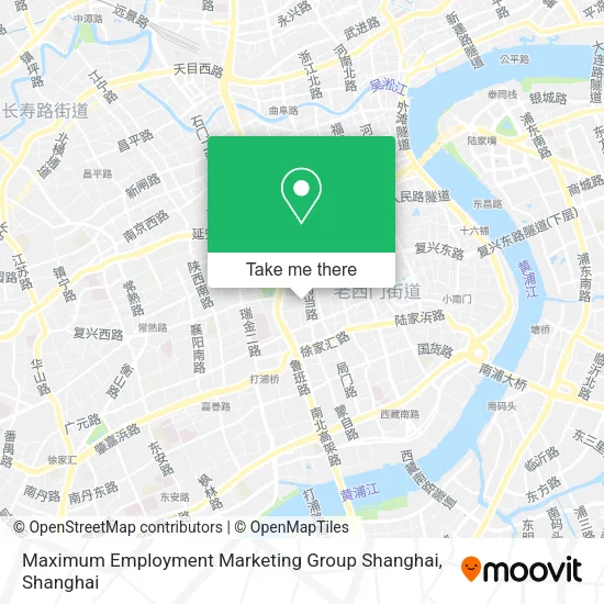 Maximum Employment Marketing Group Shanghai map