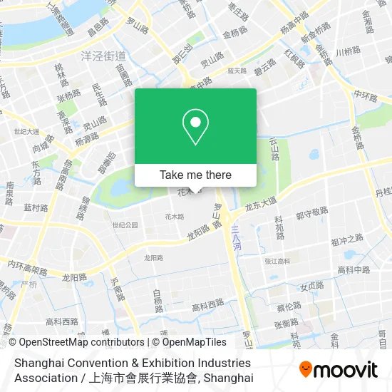 Shanghai Convention & Exhibition Industries Association / 上海市會展行業協會 map