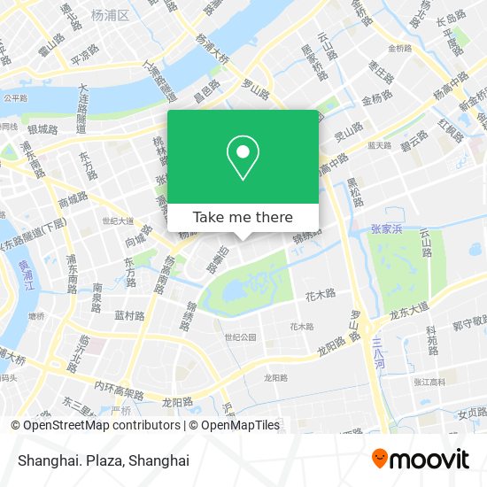 Shanghai. Plaza map