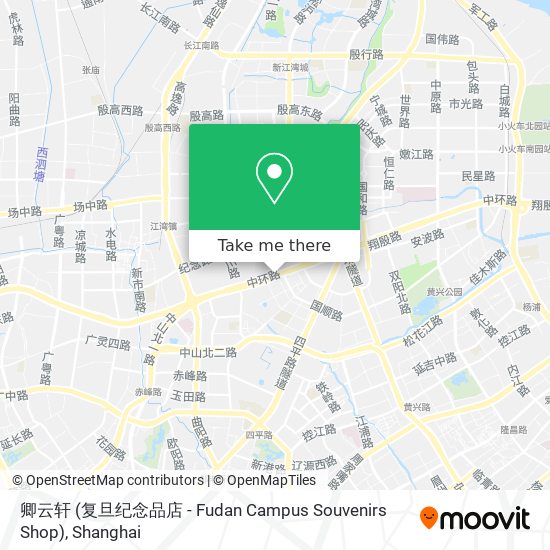 卿云轩 (复旦纪念品店 - Fudan Campus Souvenirs Shop) map