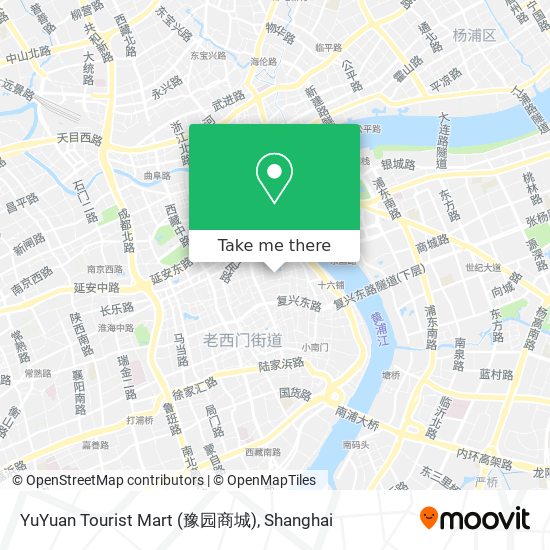 YuYuan Tourist Mart (豫园商城) map