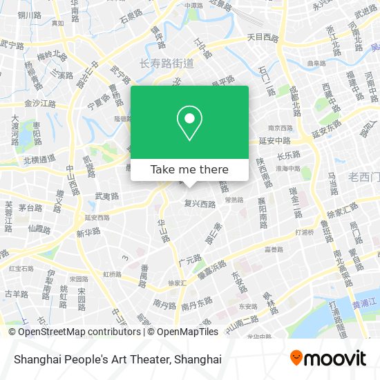 Shanghai People's Art Theater map