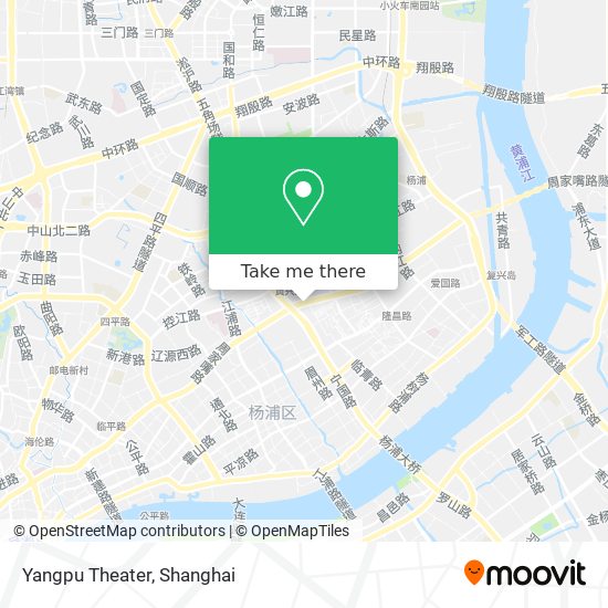 Yangpu Theater map