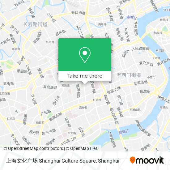 上海文化广场 Shanghai Culture Square map