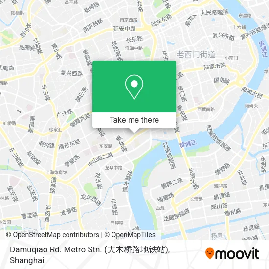 Damuqiao Rd. Metro Stn. (大木桥路地铁站) map