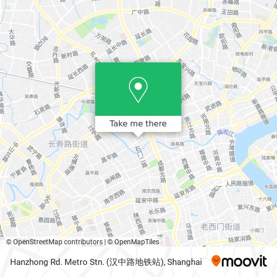 Hanzhong Rd. Metro Stn. (汉中路地铁站) map