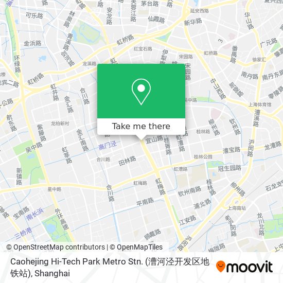 Caohejing Hi-Tech Park Metro Stn. (漕河泾开发区地铁站) map