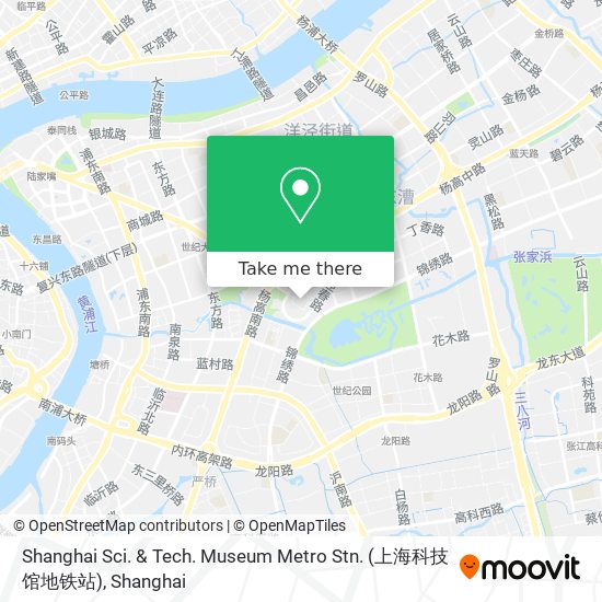Shanghai Sci. & Tech. Museum Metro Stn. (上海科技馆地铁站) map