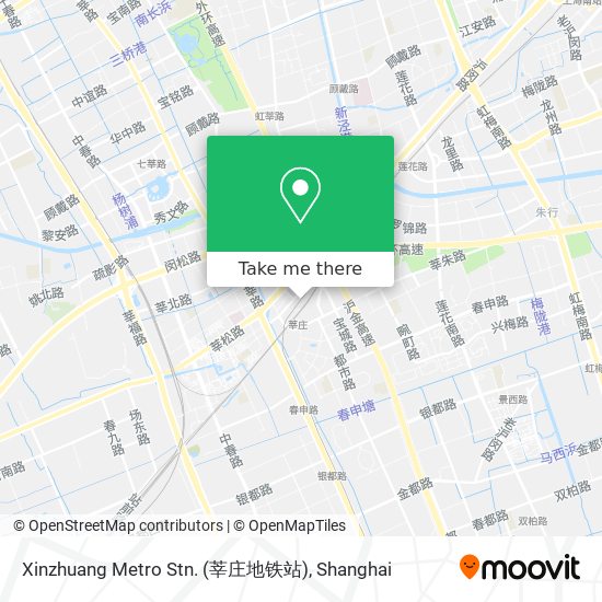Xinzhuang Metro Stn. (莘庄地铁站) map