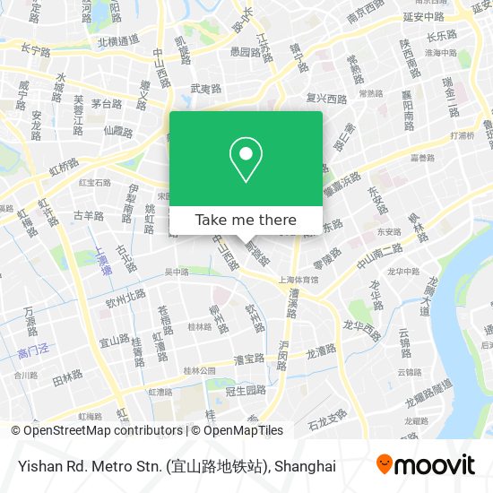 Yishan Rd. Metro Stn. (宜山路地铁站) map