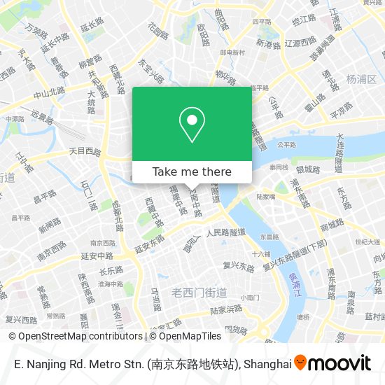 E. Nanjing Rd. Metro Stn. (南京东路地铁站) map