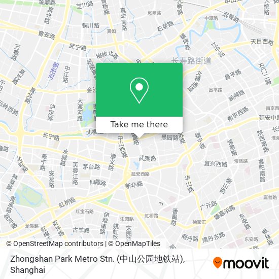 Zhongshan Park Metro Stn. (中山公园地铁站) map