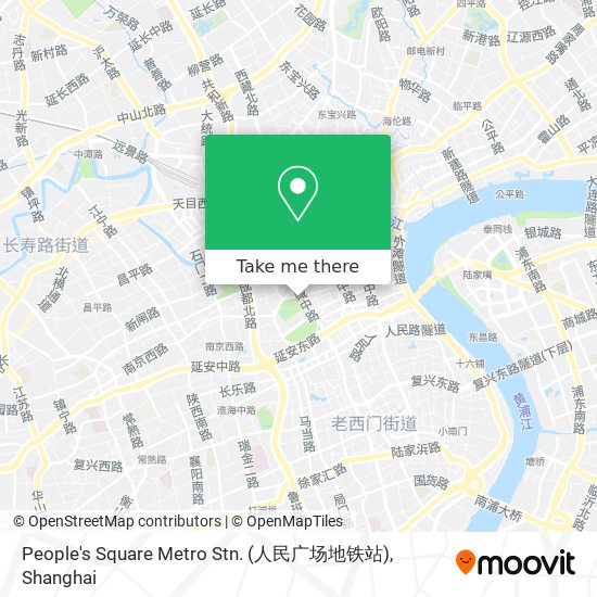 People's Square Metro Stn. (人民广场地铁站) map