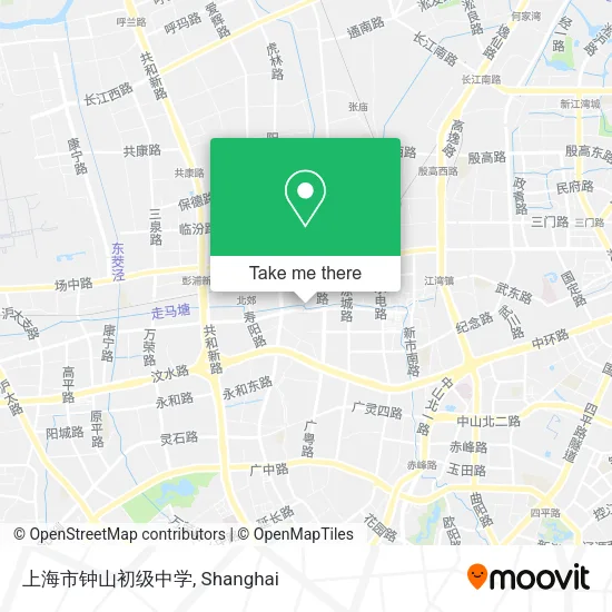 上海市钟山初级中学 map