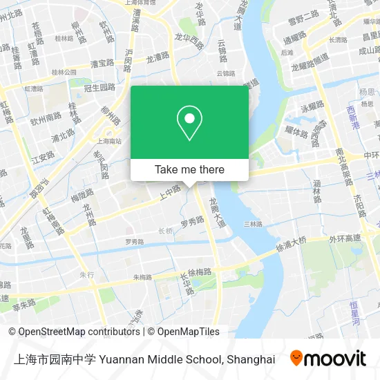 上海市园南中学 Yuannan Middle School map