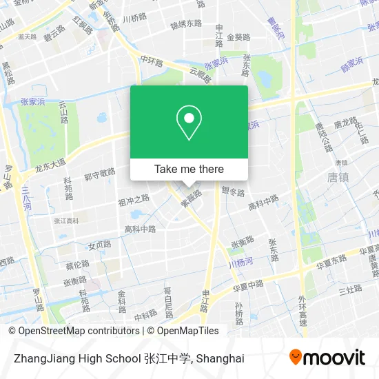 ZhangJiang High School 张江中学 map