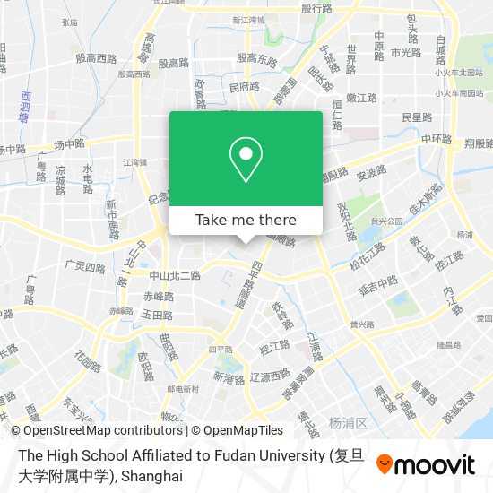 The High School Affiliated to Fudan University (复旦大学附属中学) map