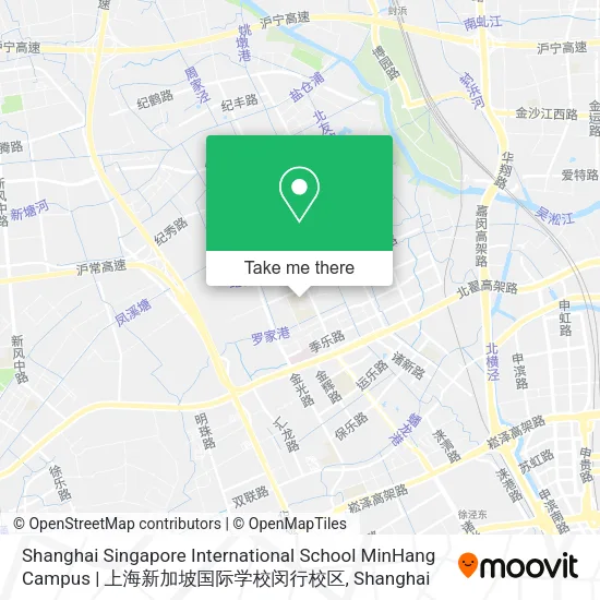 Shanghai Singapore International School MinHang Campus | 上海新加坡国际学校闵行校区 map