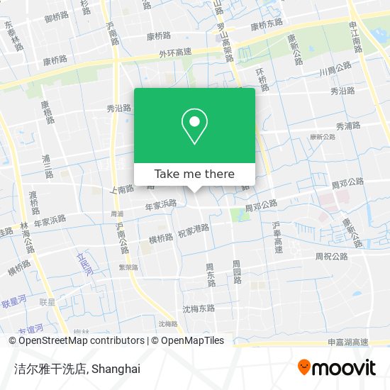 洁尔雅干洗店 map