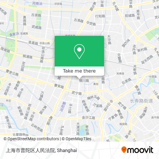 上海市普陀区人民法院 map