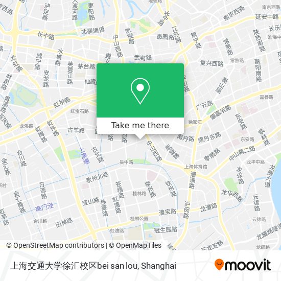 上海交通大学徐汇校区bei san lou map