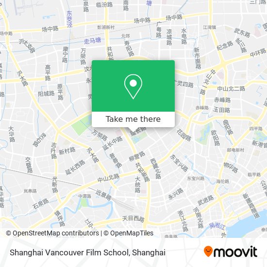 Shanghai Vancouver Film School map