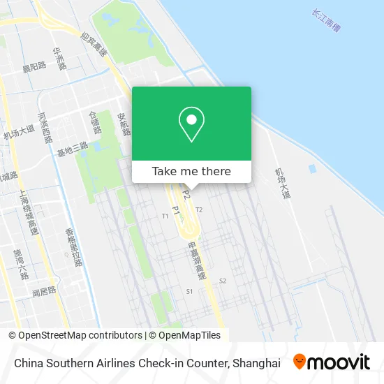 China Southern Airlines Check-in Counter map