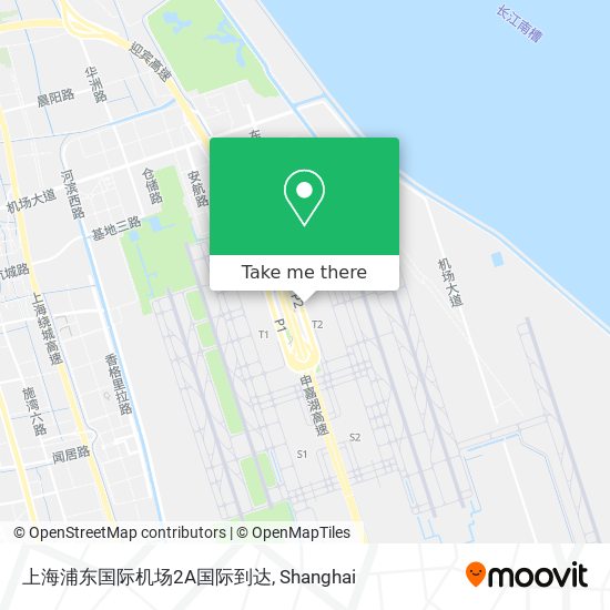 上海浦东国际机场2A国际到达 map