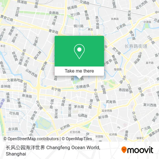 长风公园海洋世界 Changfeng Ocean World map