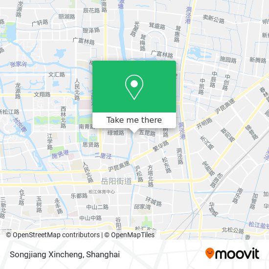 Songjiang Xincheng map