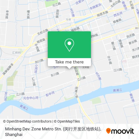 Minhang Dev. Zone Metro Stn. (闵行开发区地铁站) map