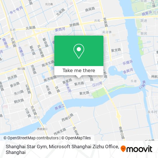 Shanghai Star Gym, Microsoft Shanghai Zizhu Office map