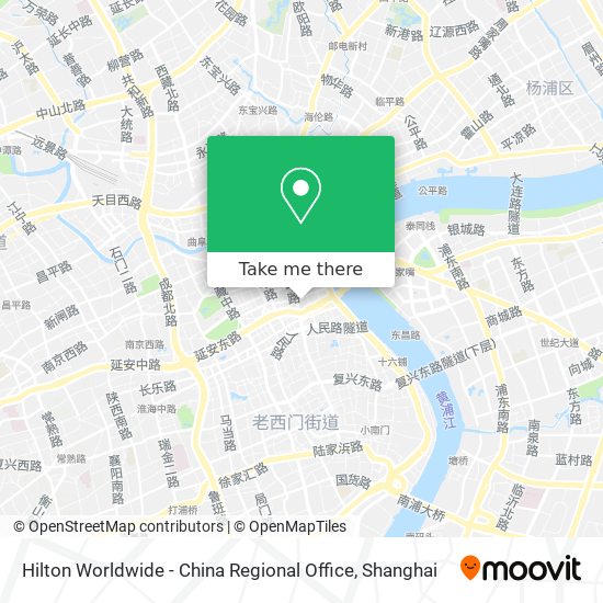 Hilton Worldwide - China Regional Office map