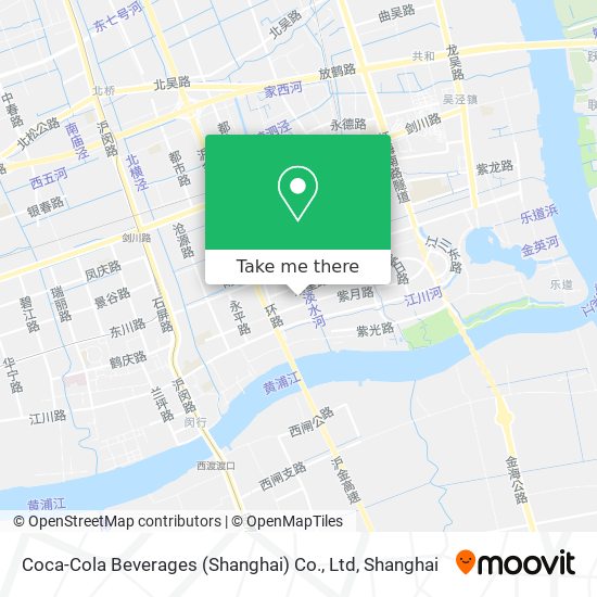 Coca-Cola Beverages (Shanghai) Co., Ltd map