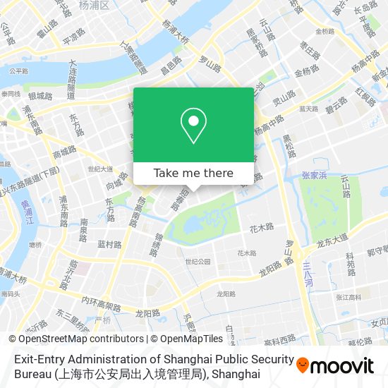 Exit-Entry Administration of Shanghai Public Security Bureau (上海市公安局出入境管理局) map