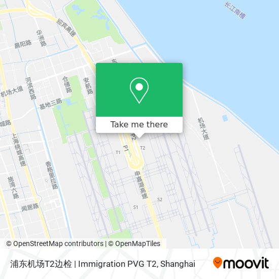 浦东机场T2边检 | Immigration PVG T2 map