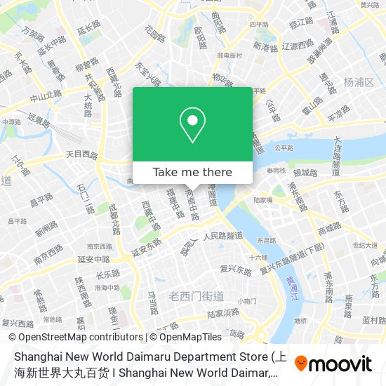 Shanghai New World Daimaru Department Store map