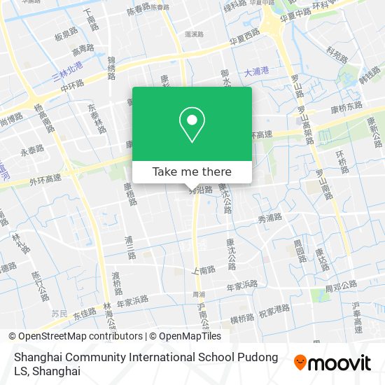 Shanghai Community International School Pudong LS map