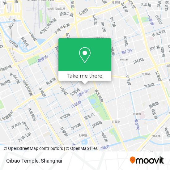 Qibao Temple map
