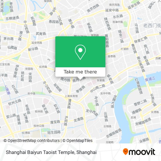 Shanghai Baiyun Taoist Temple map