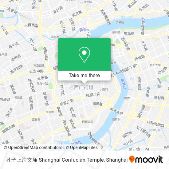 孔子上海文庙 Shanghai Confucian Temple map