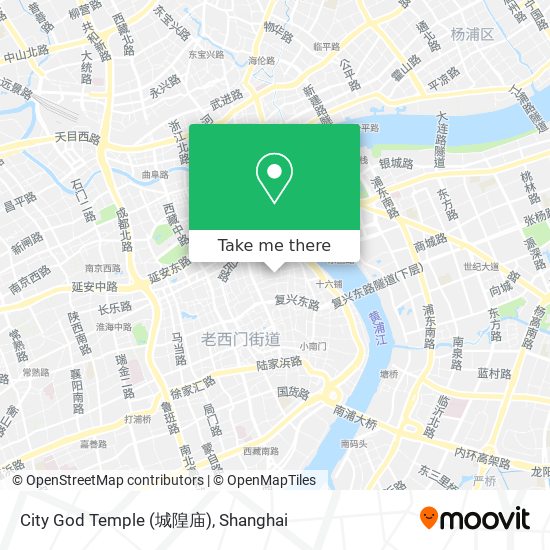 City God Temple (城隍庙) map