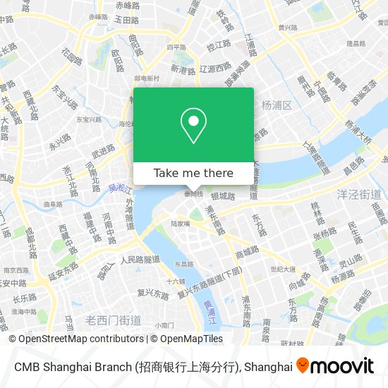 CMB Shanghai Branch (招商银行上海分行) map