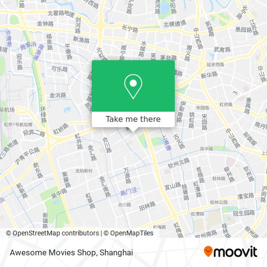 Awesome Movies Shop map