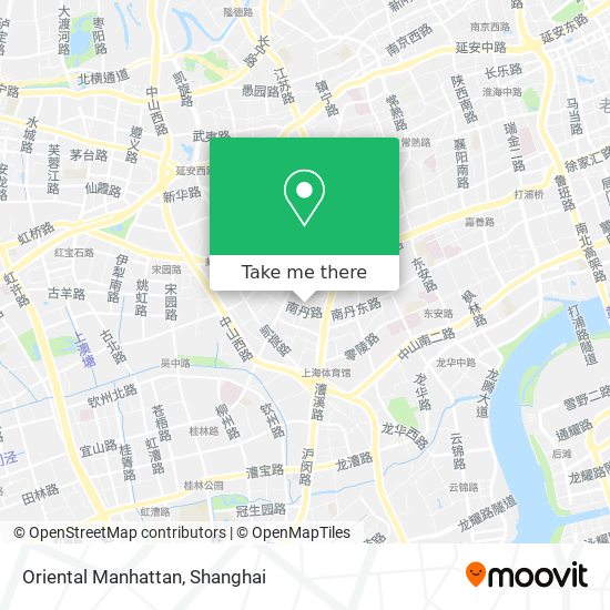 Oriental Manhattan map