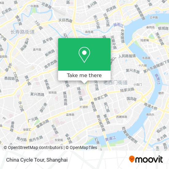 China Cycle Tour map